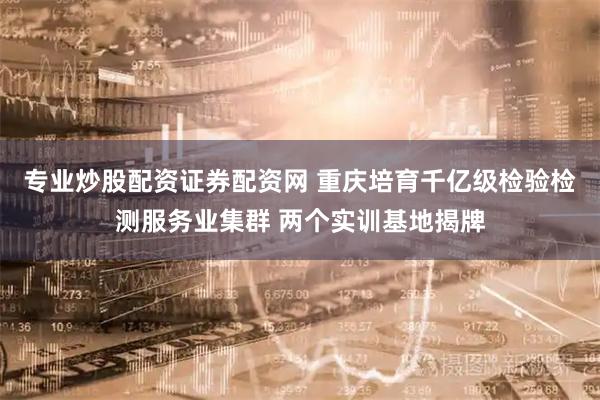 专业炒股配资证券配资网 重庆培育千亿级检验检测服务业集群 两个实训基地揭牌